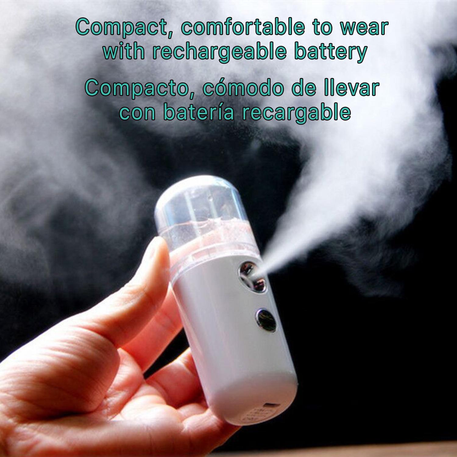 Nebulizador multiusos para desinfección con hidrogel liquido sin tocar objetos.