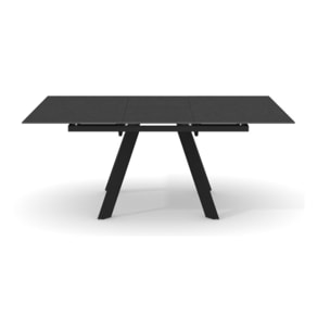 Table carrée en céramique extensible 190x140cm gris - PATRA