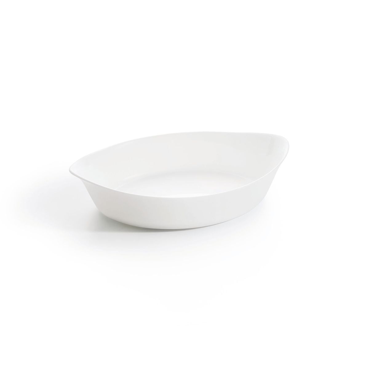 Plat à four ovale blanc 29X17cm Smart Cuisine Carine 250°C  - Luminarc - Opale culinaire extra léger et résistant