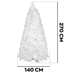 Dasher - Albero di Natale in PVC ø140x270H cm, 2500 rami