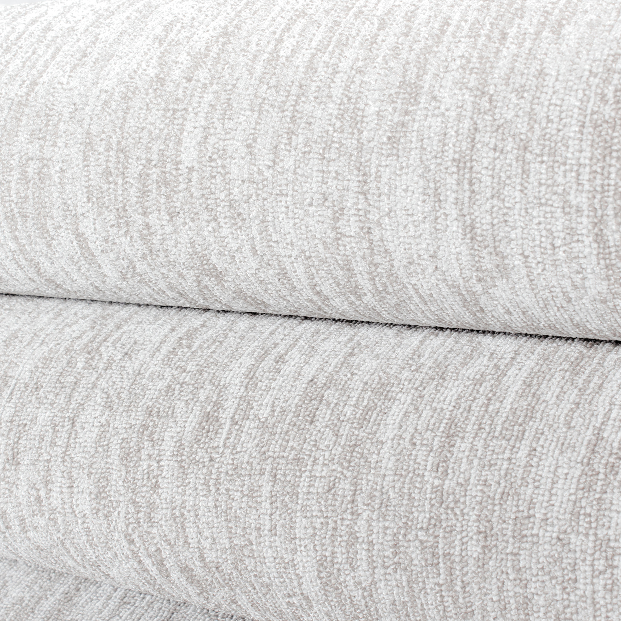 NADOR - Tapis rond de salon moderne Creme