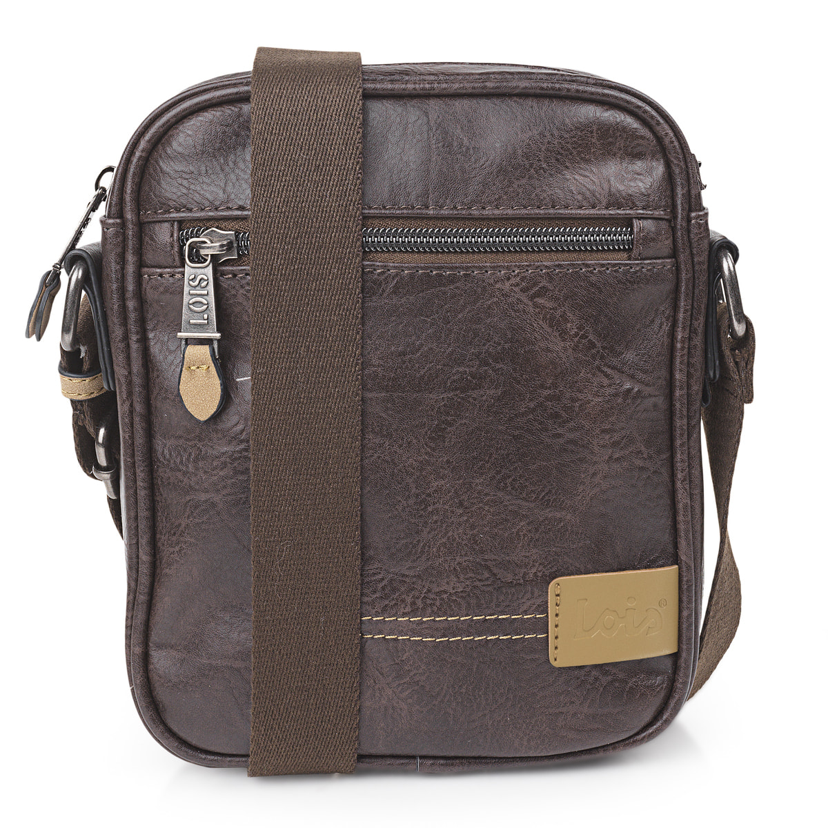 Bandolera Hombre Vegana Lois Warren Marron