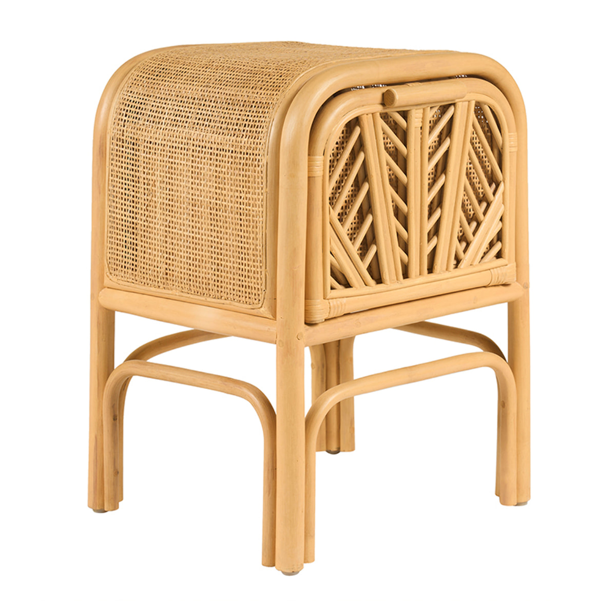 Table de chevet en rotin GALON