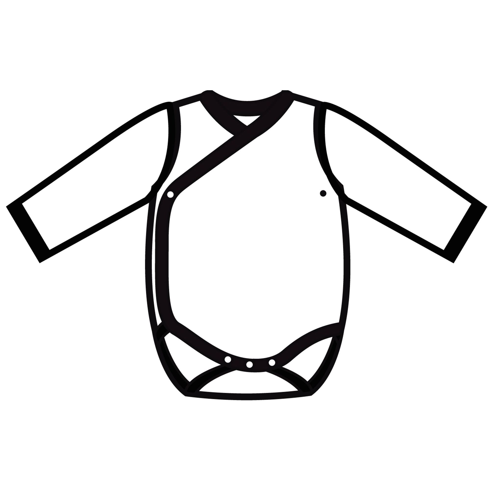 Body M/L Cruzado Canale 1X1 Bord. Blanco Talla 0