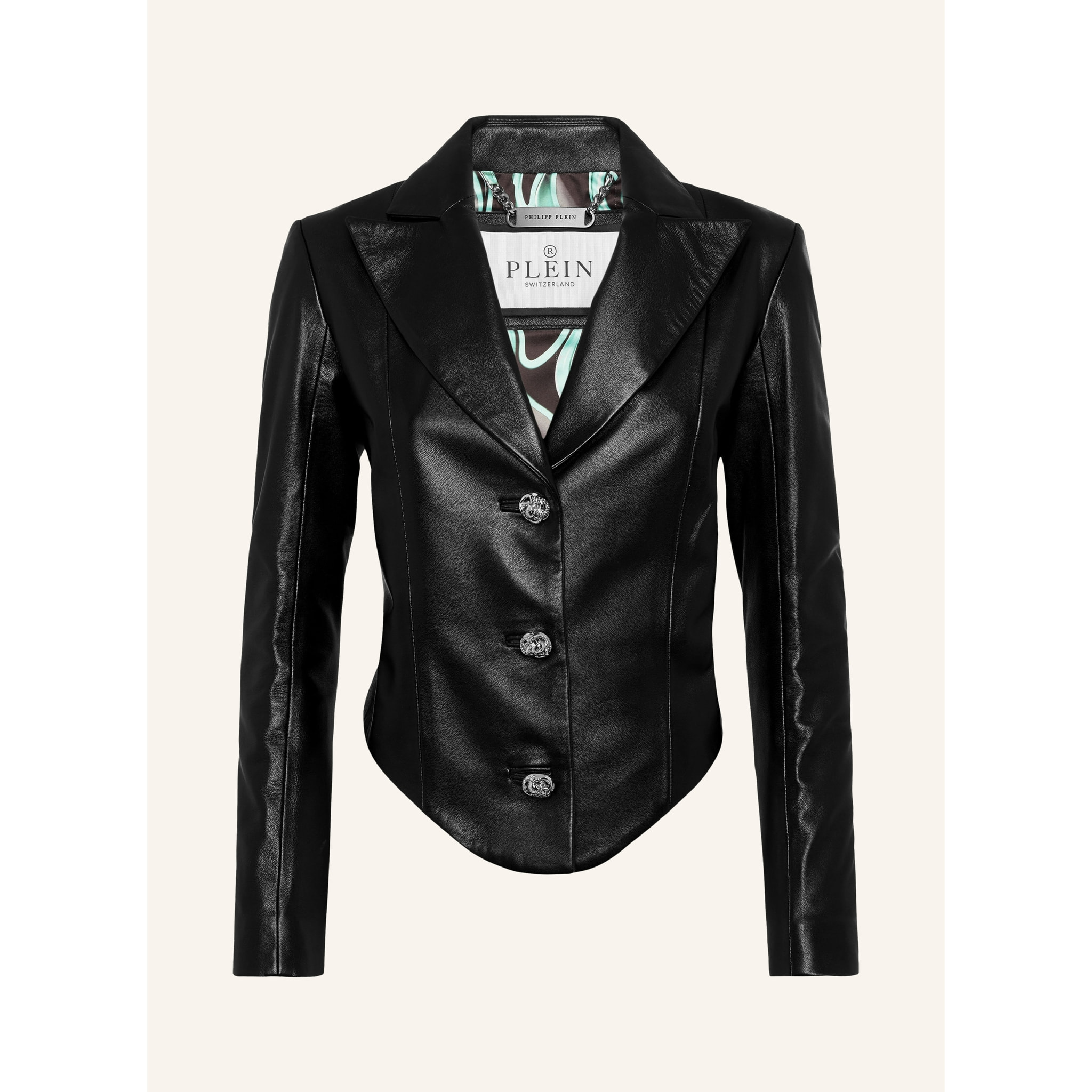 PHILIPP PLEIN Blazer de cuero FLAME