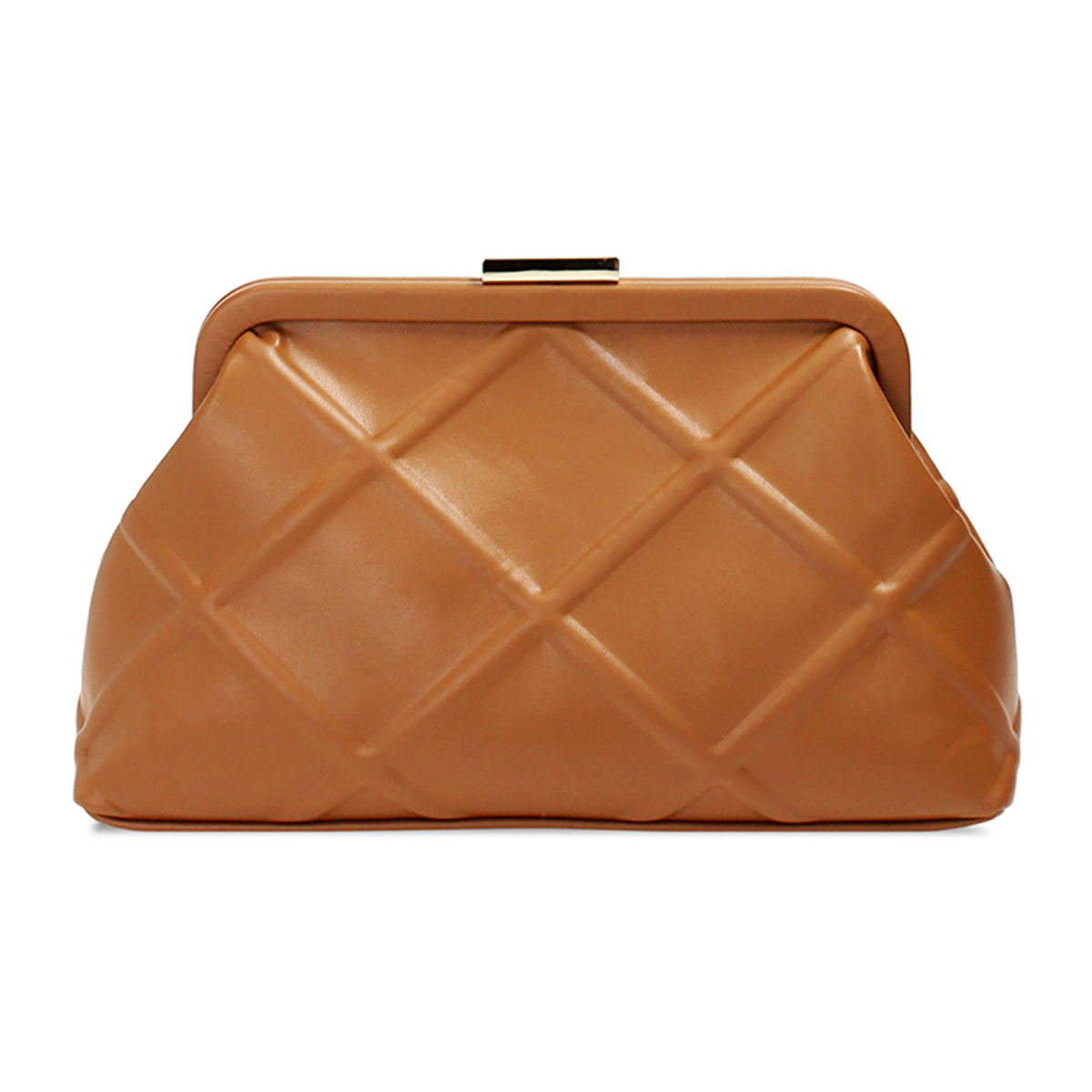 Pochette donna cognac