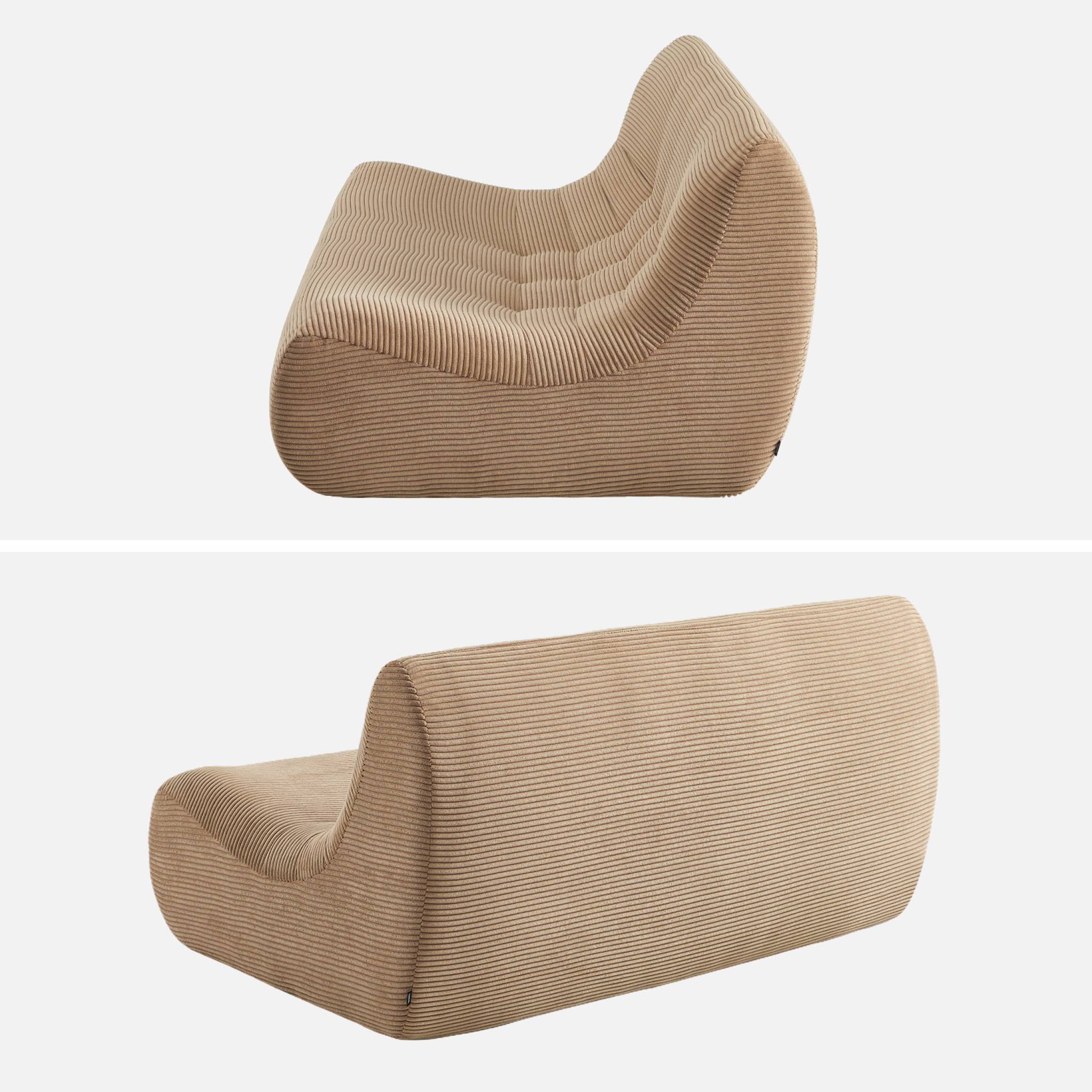 Chauffeuse velours côtelé 2 places SOKOL