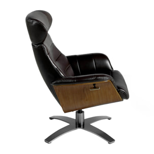 Sillón Angel Cerda de piel de vacuno 79x84x100cm