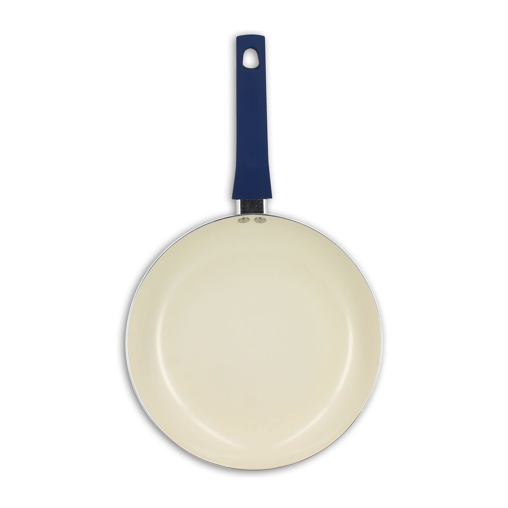 Poêle 28cm en aluminium recyclé et antiadhésif bleu - tout feux GINETTE