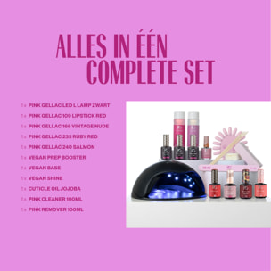 Kit de manucure avec lampe UV LED noir