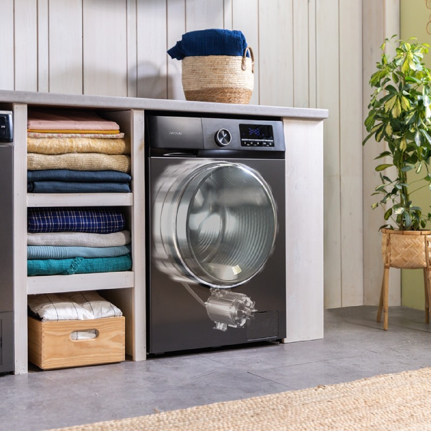 Cecotec Lave-linge Bolero DressCode 8500 Inverter Steel A