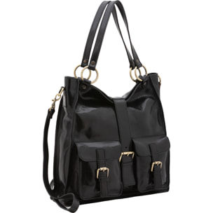 Borsa a spalla  da donna In Vera pelle Made in Italy 38x37x10 cm