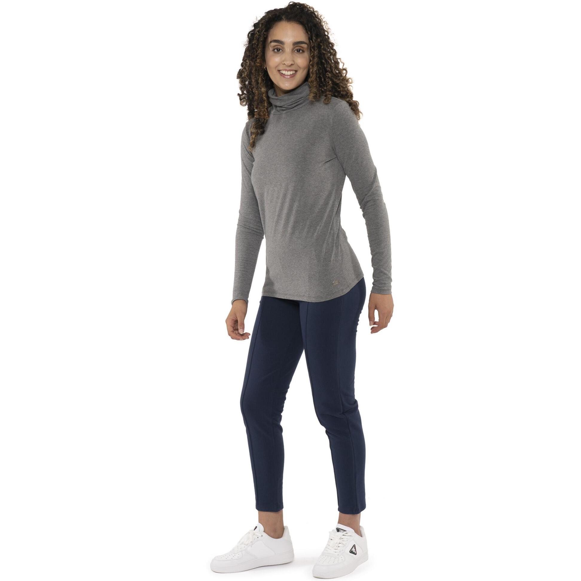 Camiseta de manga larga con cuello alto para mujer 'Never Without'