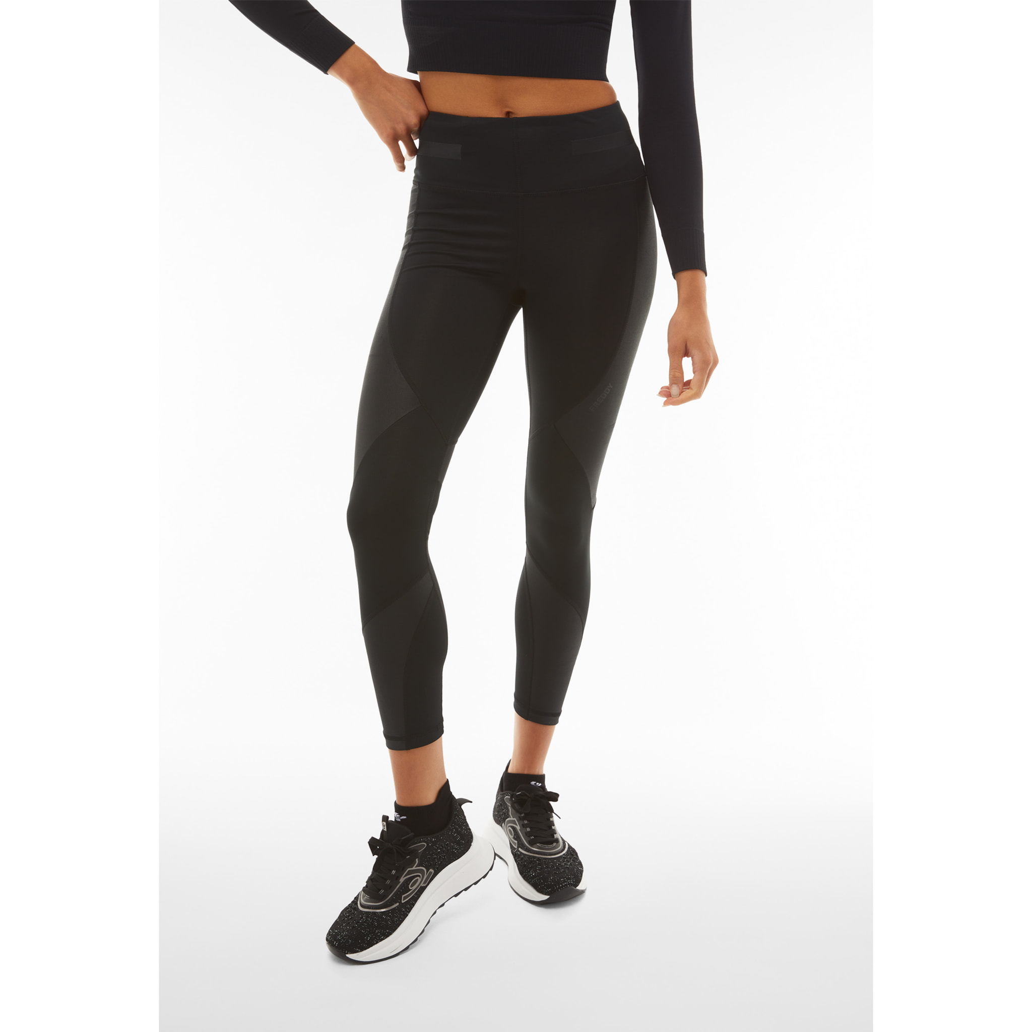 Leggings Superfit ecologici traspiranti con inserti lucidi