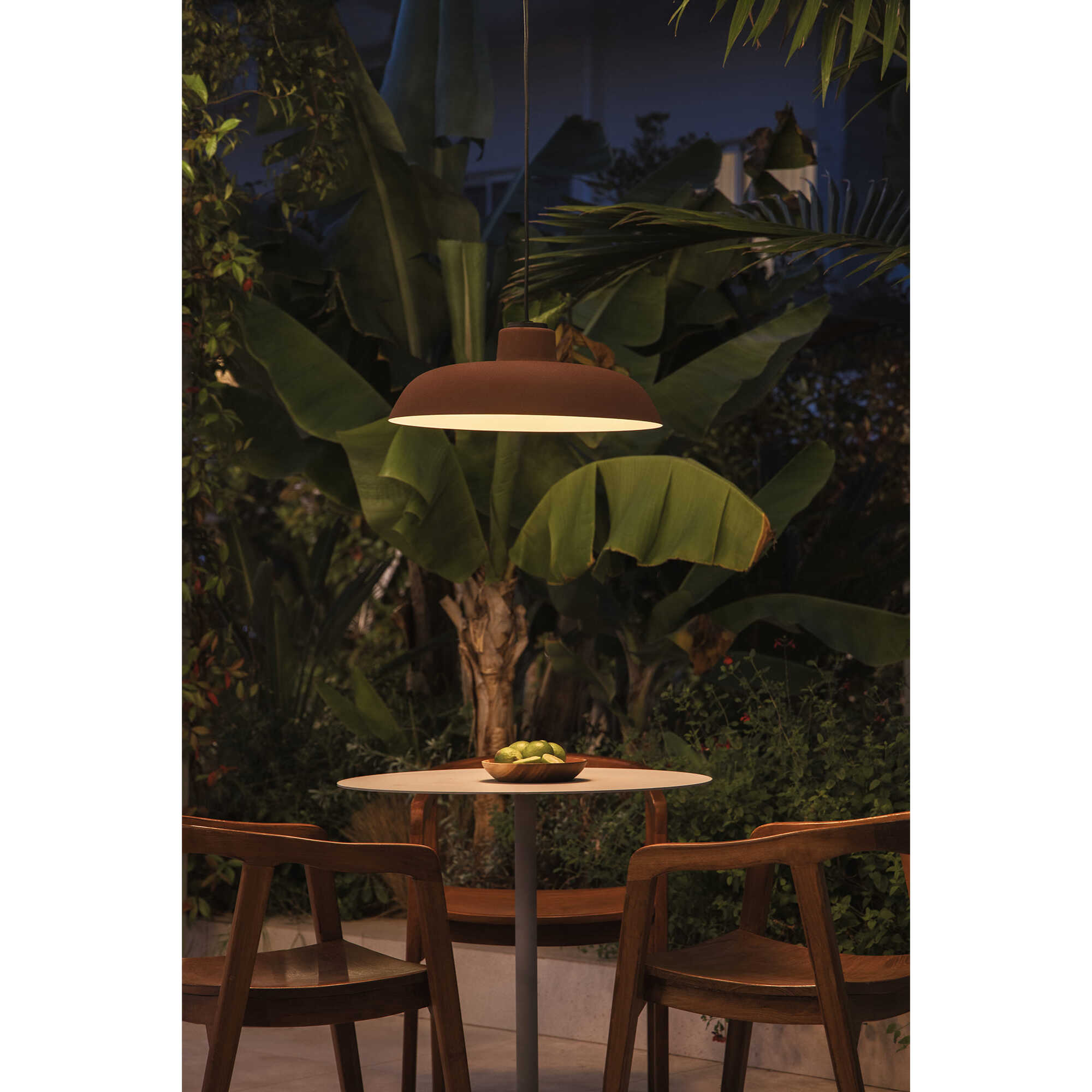 SAGA Suspension avec pavillon brun rouille