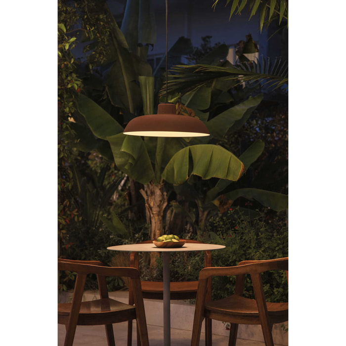 SAGA Suspension avec pavillon brun rouille