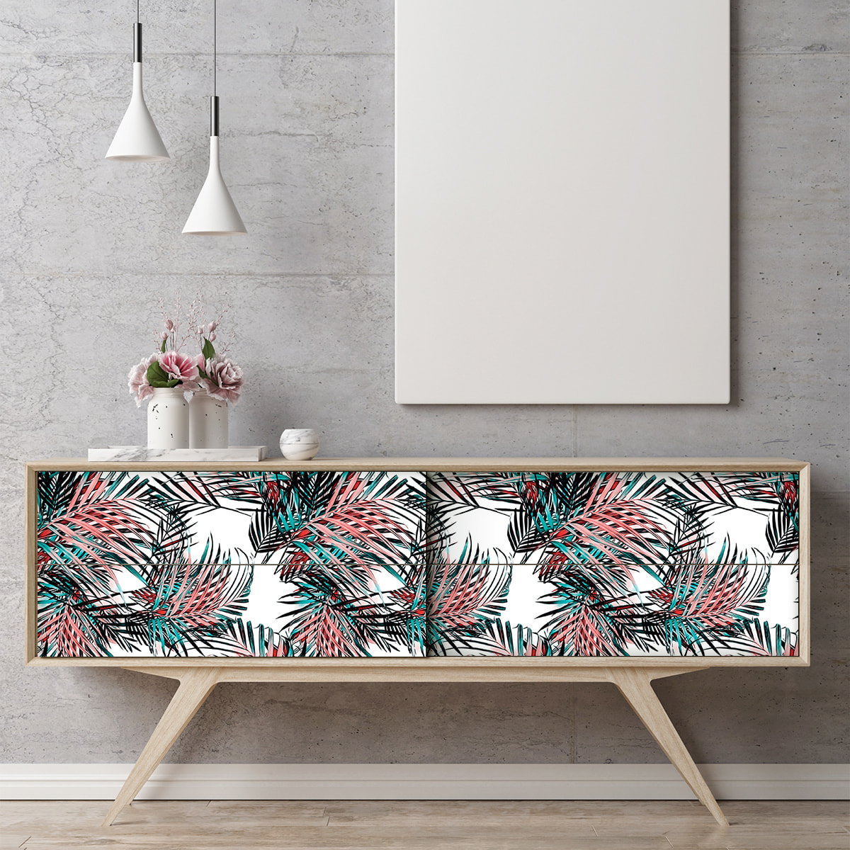 Sticker meuble tropical jaruwan 40 x 60 cm