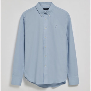 Camisa oxford azul cielo con logo bordado Rigby Go