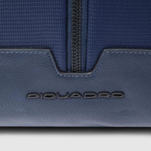 Piquadro Cartella da lavoro porta PC e porta iPad® in tessuto riciclato con protezione anti-frode RFID