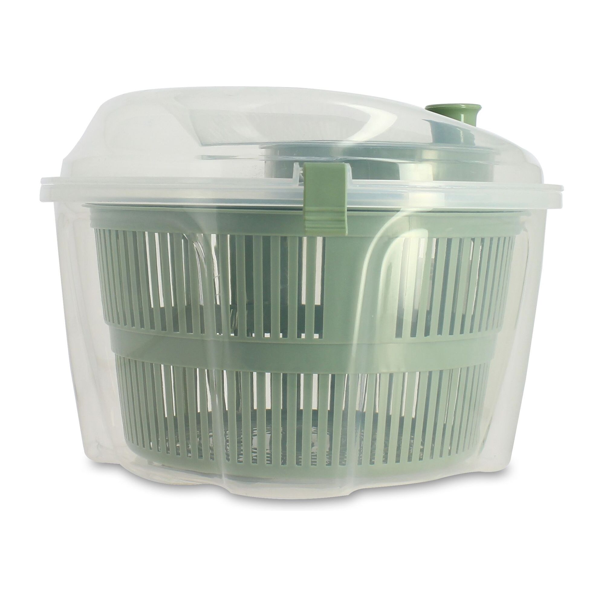 Essoreuse à salade en plastique verte
