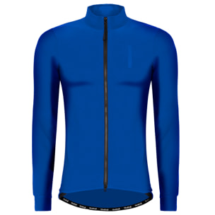 Chaqueta ciclista hombre manga larga azul