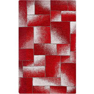 Tappeto Soggiorno Geometrico Rosso
