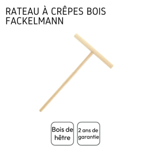 Ensemble de 2 Râteaux à crêpes 20 cm Fackelmann Wood Edition