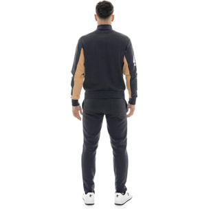 Tuta invernale uomo collo alto, pantalone con polsino, Leone 1947 Color Block