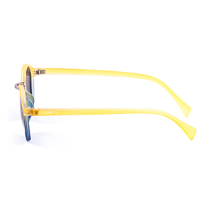 Gafas de sol PALO ALTO MARYLAND - Amarillo transparente arriba / Azul mate abajo y ahumada