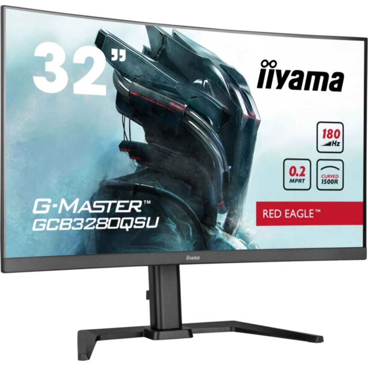 Ecran PC Gamer IIYAMA G-MASTER GCB3280QSU-B2 32'' Plat IPS