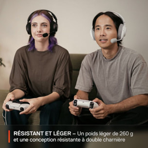 Casque gamer STEELSERIES Arctis Nova 3PW Blanc