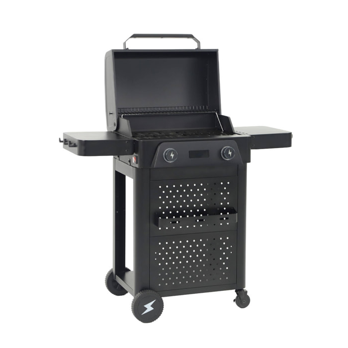 Barbecue électrique acier émaillé 2 brûleurs 2300 W VOLTIS