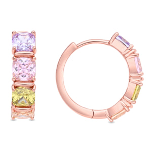 Pendientes Uyib acabado oro rosa 18k