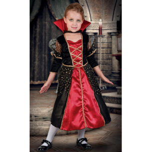 Costume Halloween Bambina Principessa Vampiretta Taglia 3-4 Anni