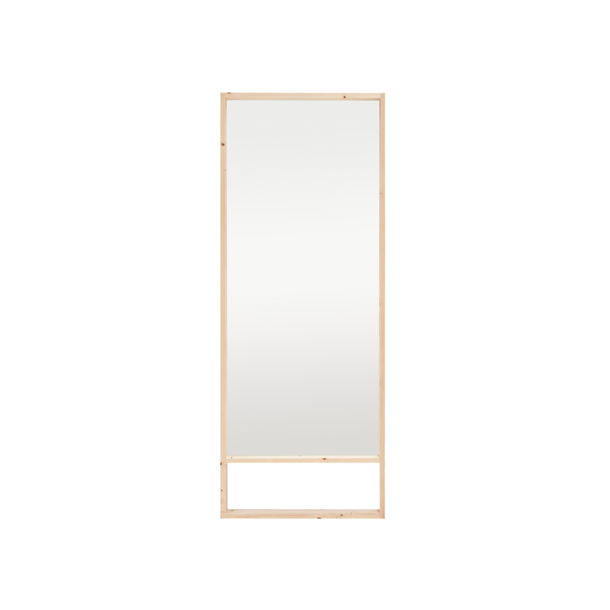 Miroir effet bois massif ton naturel en différentes tailles