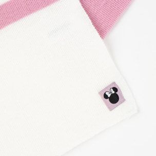 Conjunto gorro, guantes y tubo de cuello infantil "Minnie"