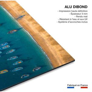 Tableau bateaux de pêche Tableau alu Dibond