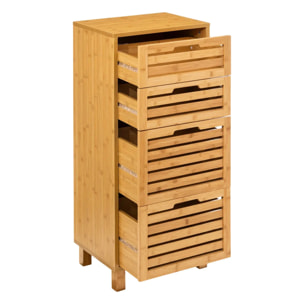 Meuble 4 tiroirs bambou "Sicela"