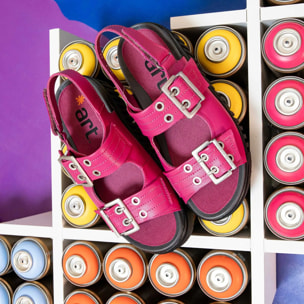 Sandalia de cuña 1579 NAPPA BLACK/BRIGHTON color Black