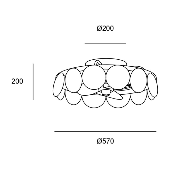 Forlight Cil ventilador color negro