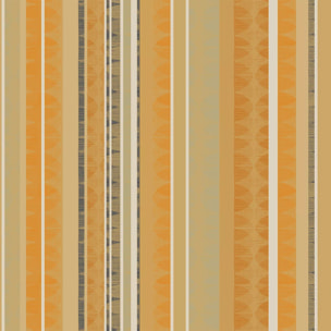 Nappe pur coton enduit motif jacquard beige marron Mille edo cuir