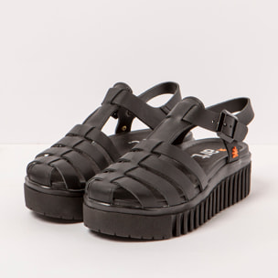 Sandalia de cuña 1575 NAPPA BLACK/BRIGHTON color Black