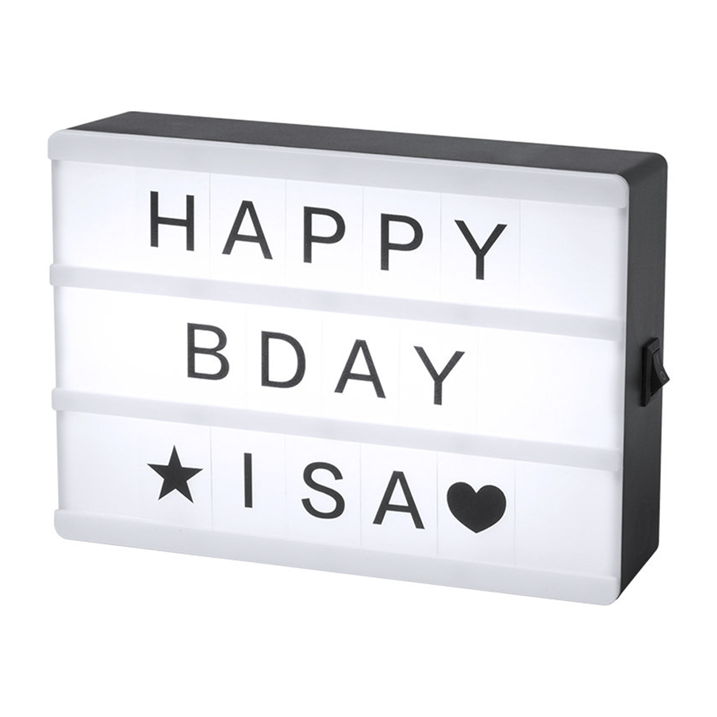 Cinemax, scatola di luce lightbox con corpo retroilluminato. Include 82 pezzi.