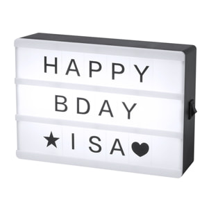 Cinemax, scatola di luce lightbox con corpo retroilluminato. Include 82 pezzi.