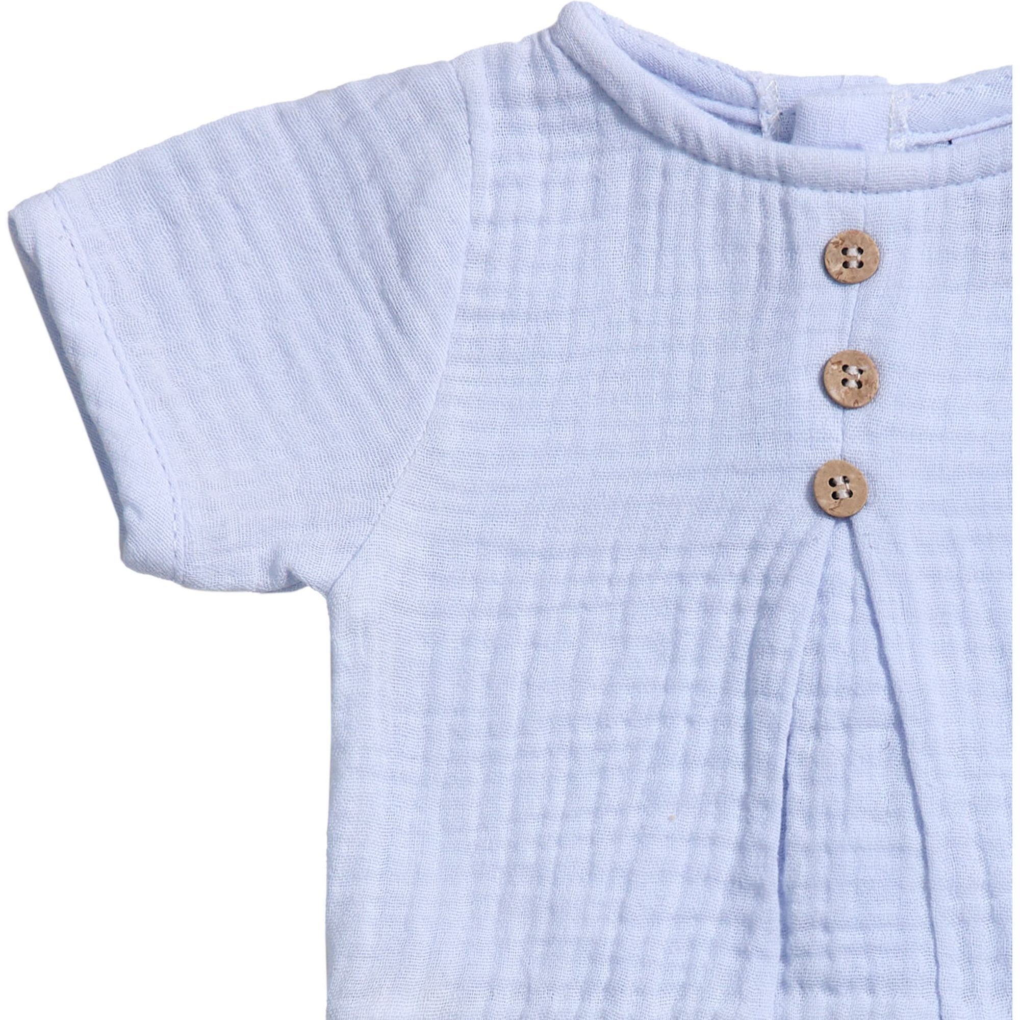 Body bebé manga corta bambula botones