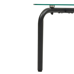 Lot de 2 tables d'appoint Hecate argent 50x50cm