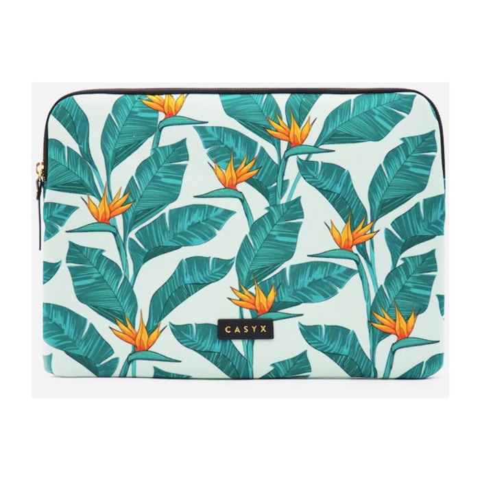 Housse CASYX Pour PC ou Macbook 15''Birds of Paradise