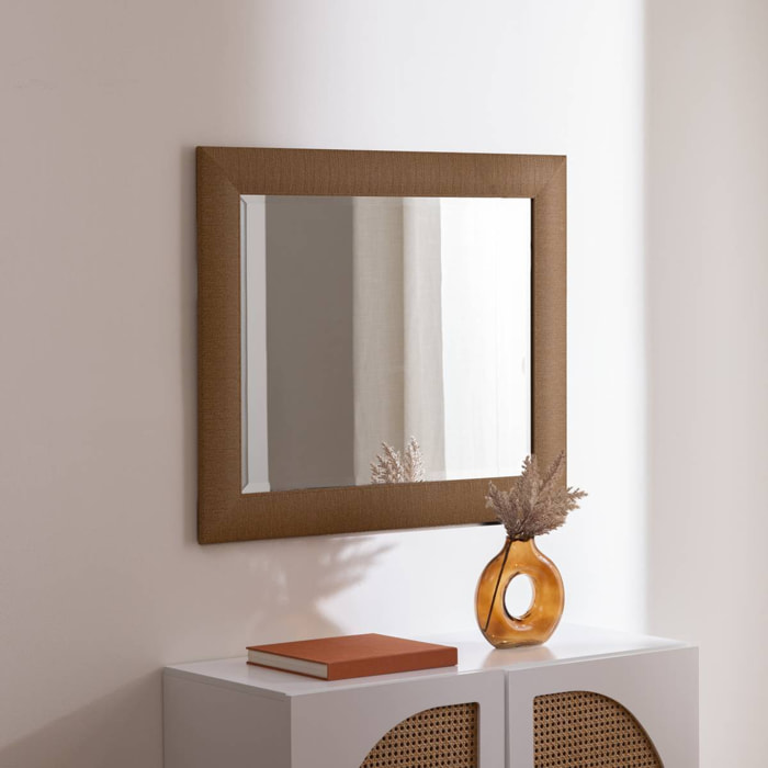 Miroir mural Nala marron 87x72cm