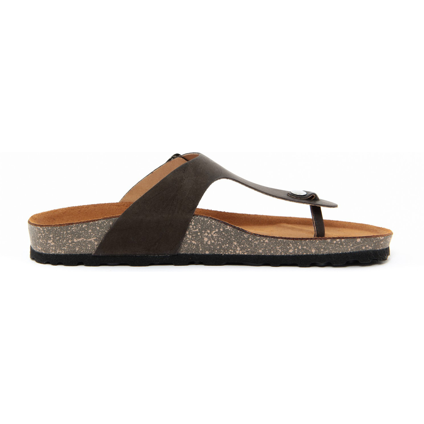 Sandalo flat Donna colore Marrone