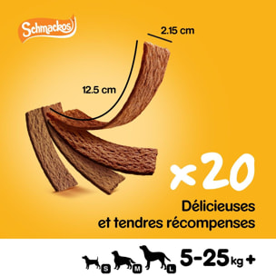 PEDIGREE Schmackos Récompenses multi mix friandises pour chien 12x144g